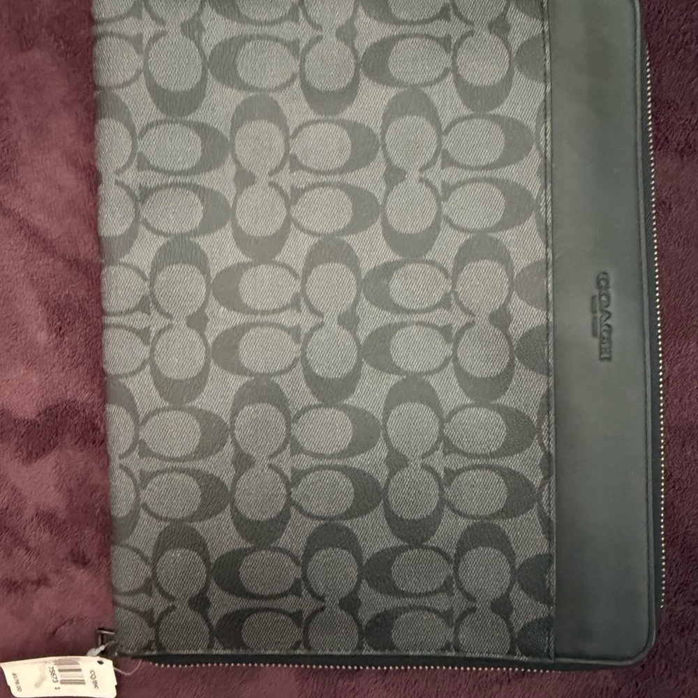Coach Charcoal Black Tech Case